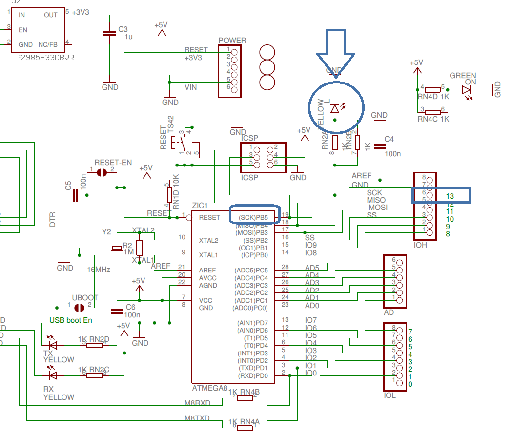 Arduino uno schematic